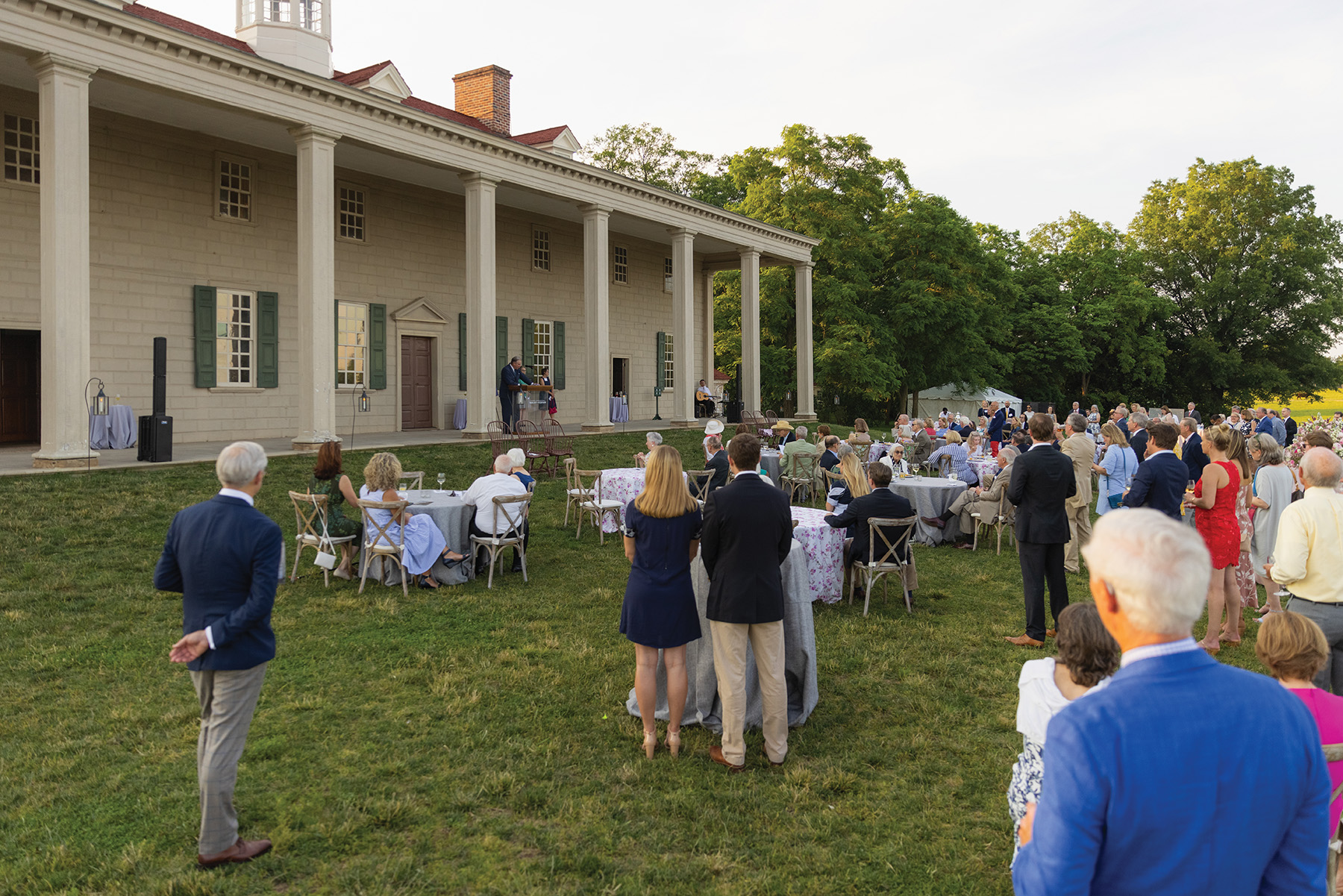 Seven attendees of the Mount Vernon Homecoming event