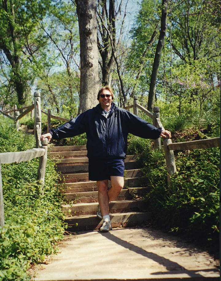 Scott Molitor poses on the trail