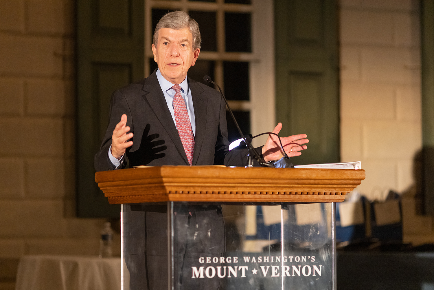 Senator Roy Blunt, on the piazza